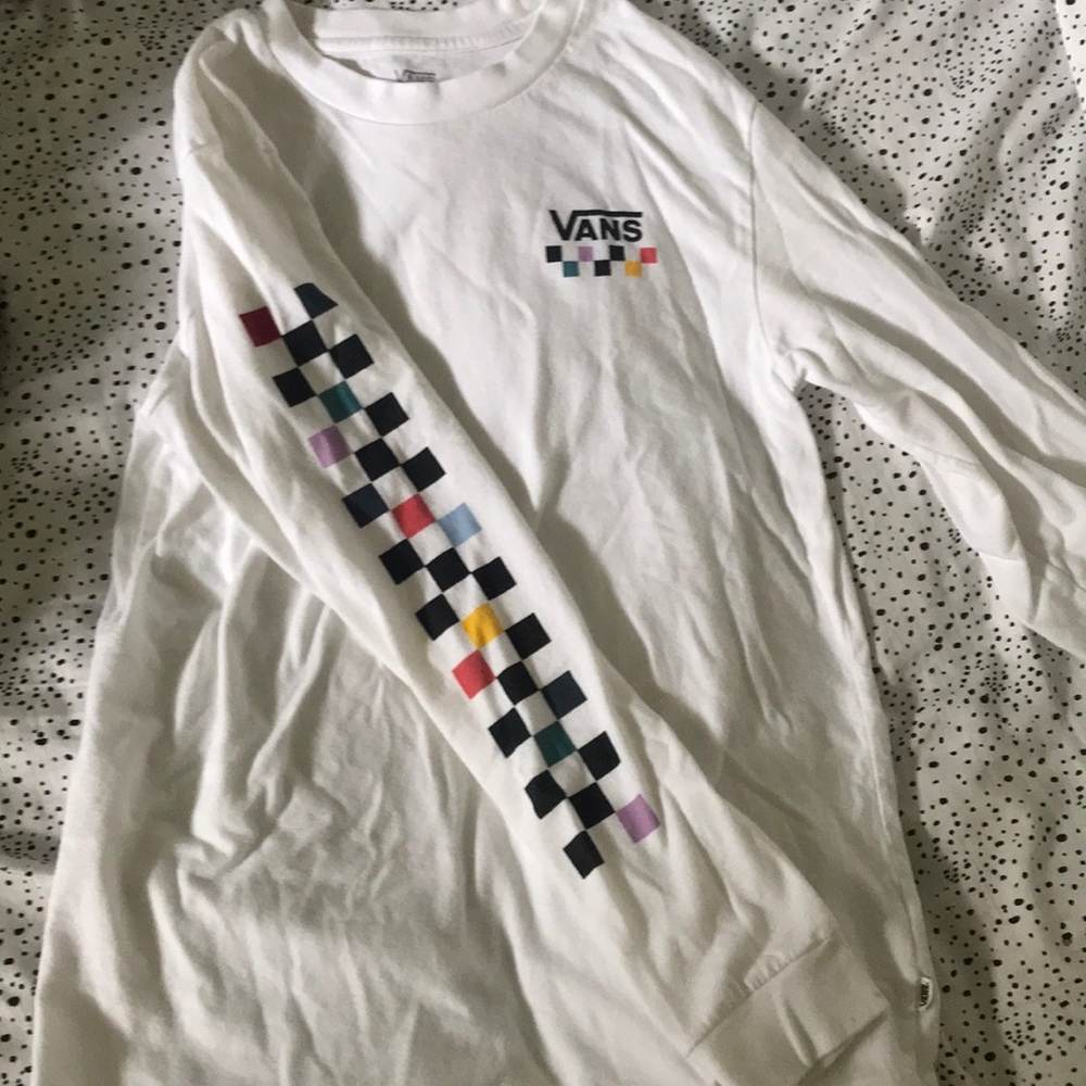 Vans checkered long sleeve top